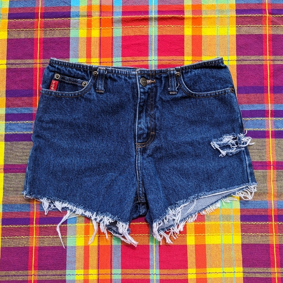 Mudd Pants - 🚫SOLD🚫 VTG 90s MUDD distressed denim shorts